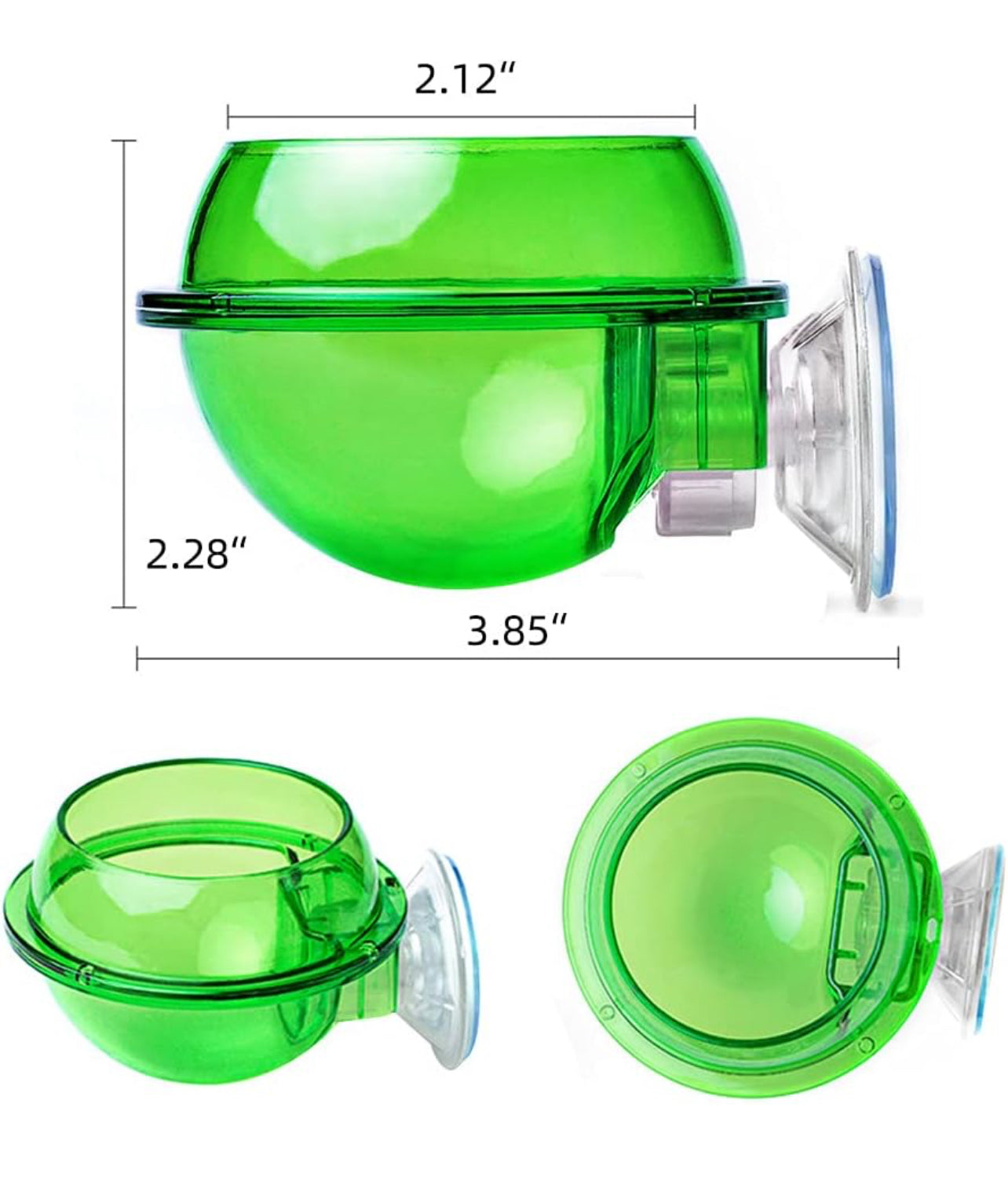 Spider, Reptile, Rodent Suction Cup Bowl, Anti-Escape Feeder Water Dish