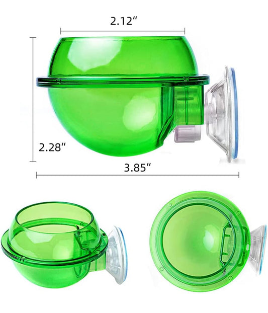 Spider, Reptile, Rodent Suction Cup Bowl, Anti-Escape Feeder Water Dish